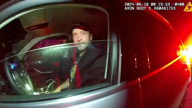 Police video of Justin Timberlake’s 2024 drunken driving arrest released