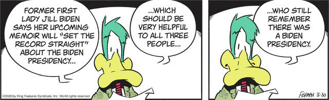 Mallard Fillmore cartoons for the week of March 30