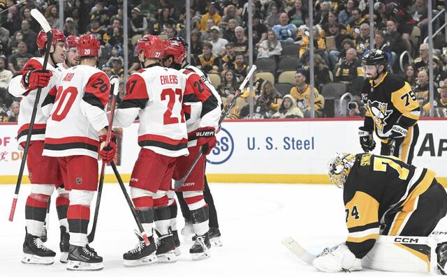 Penguins’ penalty kill struggles in loss to Hurricanes