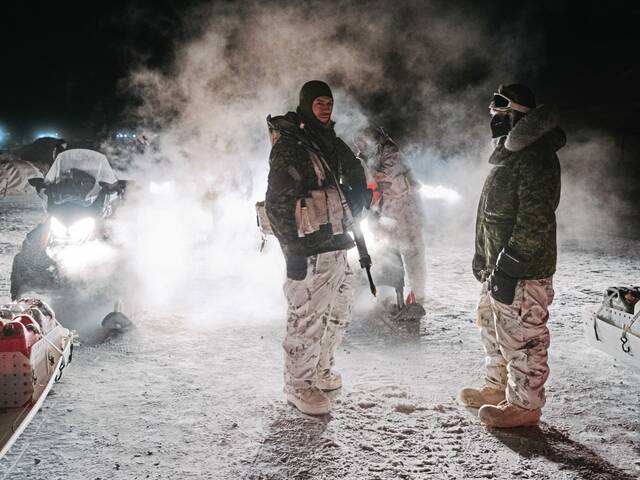 In Canada’s frozen north, with Canada’s frozen soldiers
