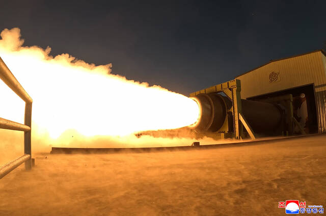 North Korea conducts engine test for missile capable of targeting US mainland