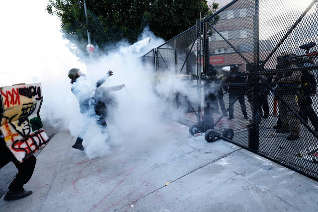 Dozens arrested for failing to disperse after ‘No Kings’ rally in Los Angeles
