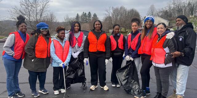 Sorority chapter’s youth affiliate helps spruce up Penn Hills during spring cleanup