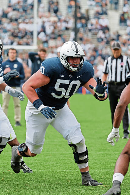 Penn State’s Cooper Cousins on growing at guard, his new look, and the size of PSU’s DTs