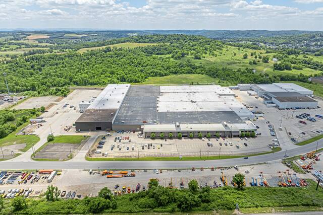 
			
				                                An aerial view of Amcel Center Two in Rostraver, a more than 700,000-square-foot former distribution center recently purchased by GE Vernova. (Courtesy of Genfor Real Estate)

			
		