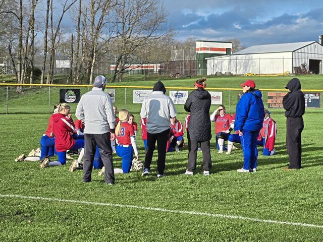 Mt. Pleasant softball nearly squanders all of big lead before holding off Yough