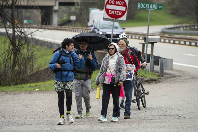Immigrant rights marchers continue through Westmoreland County on journey to ICE facility