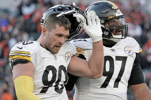 Steelers’ offseason workout program begins with top stars in attendance<span class="headline-video">Video <i class="fa-solid fa-circle-play"></i></span>