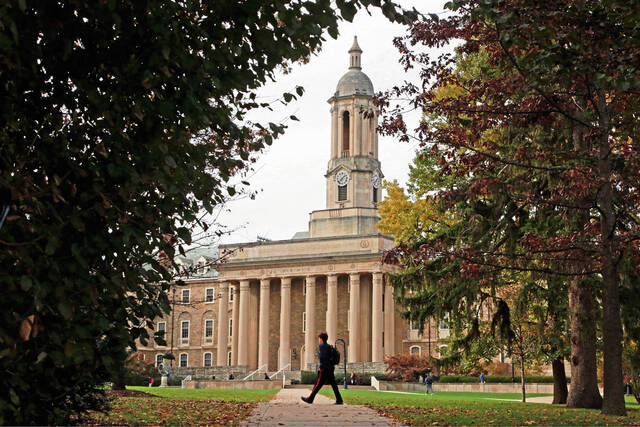 Old Main on the Penn State University main campus in State College, Pa. (AP)