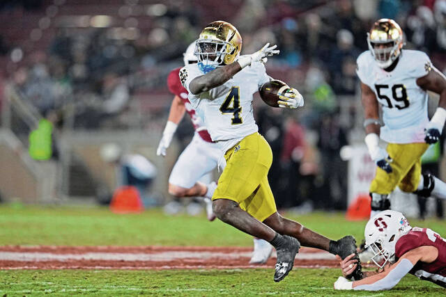 Notre Dame teammates Jeremiyah Love, Jadarian Price projected as draft’s top 2 RBs