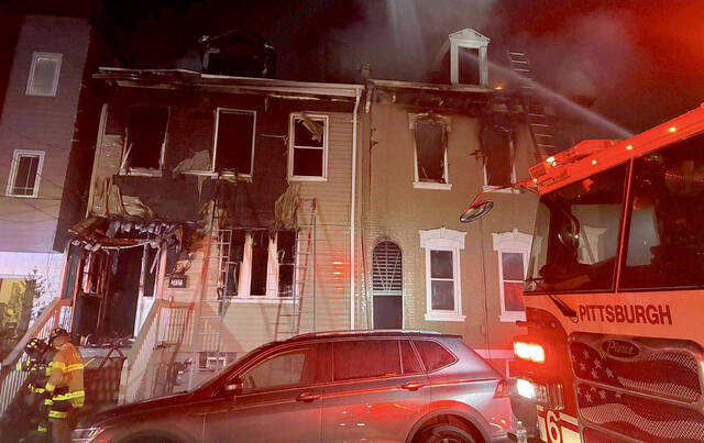 2 residents, 2 firefighters injured in 3-alarm blaze in Lawrenceville