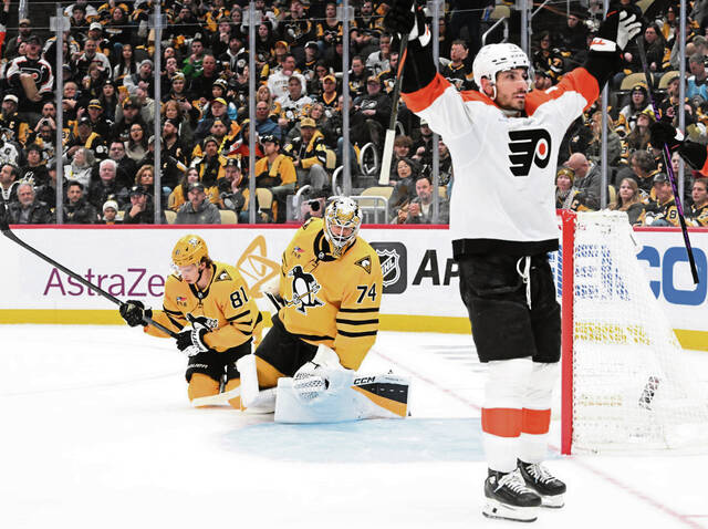 Penguins get shut out in loss to Flyers, go down 2-0 in series
