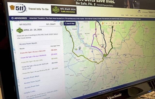 Want to track NFL Draft traffic? There’s a specialized 511PA website for that