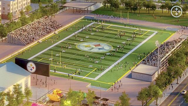 Goodell, Rooney, McCarthy help open new Hazelwood Green community athletic field ahead of NFL Draft