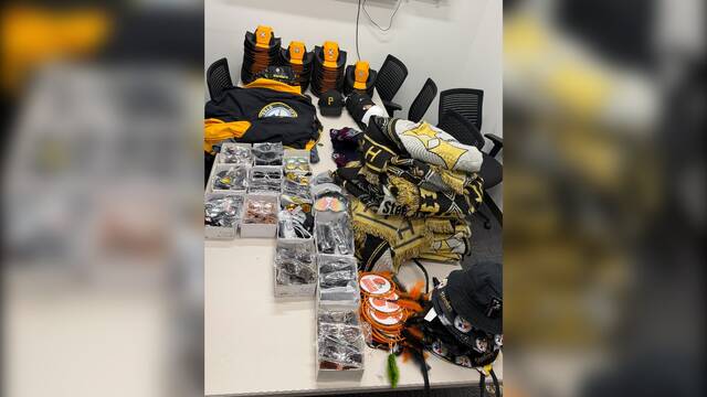 Authorities seize counterfeit NFL merchandise in Strip District