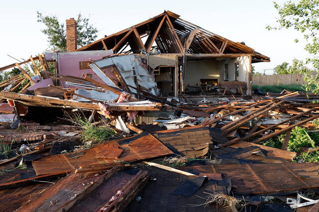 Violent tornado tears through Oklahoma town, damaging 40 homes but sparing lives<span class="headline-video">Video <i class="fa-solid fa-circle-play"></i></span>