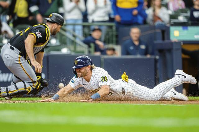 Lefty Kyle Harrison strikes out 12 as Brewers blank Pirates to avoid series sweep