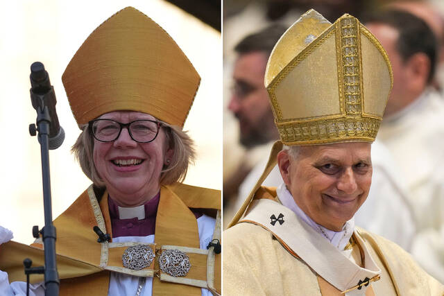 Pope prays with Archbishop of Canterbury Sarah Mullally in historic encounter, vows dialogue