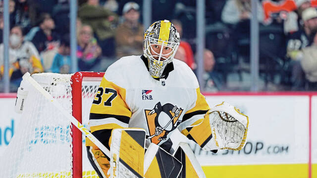 Penguins scheduled to start goaltender Arturs Silovs in Game 5 against Flyers