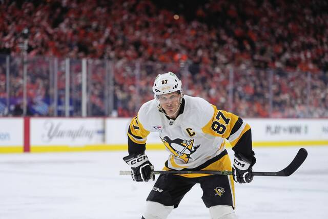 Penguins forward Sidney Crosby seeks improved faceoff figures<span class="headline-video">Video <i class="fa-solid fa-circle-play"></i></span>