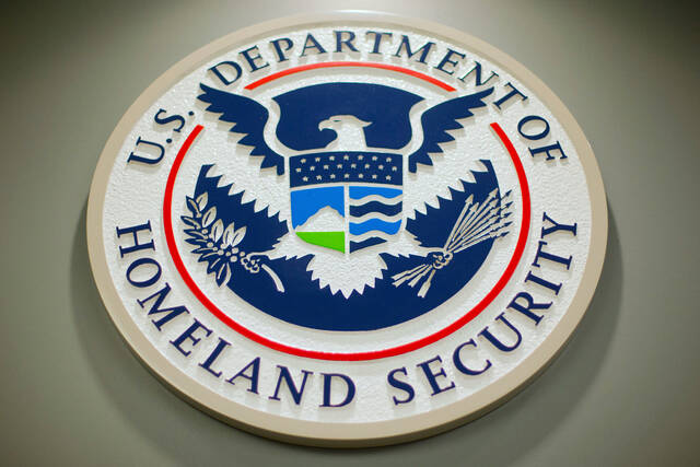 
			
				                                The Department of Homeland Security logo during a news conference in Washington, Feb. 25, 2015. (AP)

			
		