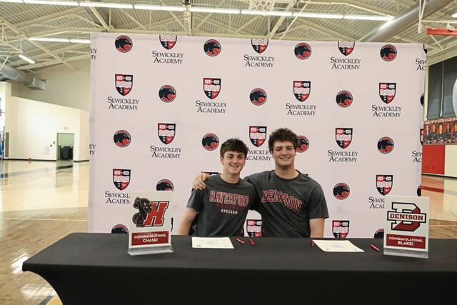 Sewickley Academy’s Chase D’Antonio, Blake Wilmot solidify college plans