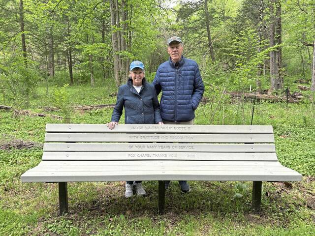 Bench installed to honor former Fox Chapel mayor at family-named park