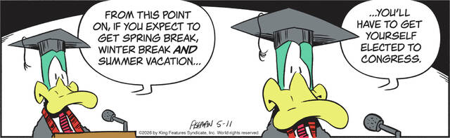 Mallard Fillmore cartoons for the week of May 11