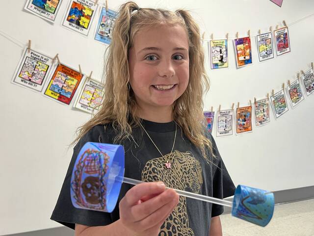 Students channel their inner squirrel at Kerr Elementary School in O’Hara