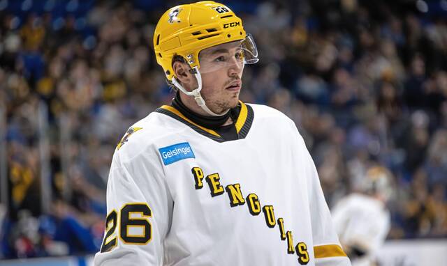 Penguins A to Z: Tristan Broz has to stay healthy to become a full-timer NHLer<span class="headline-video">Video <i class="fa-solid fa-circle-play"></i></span>
