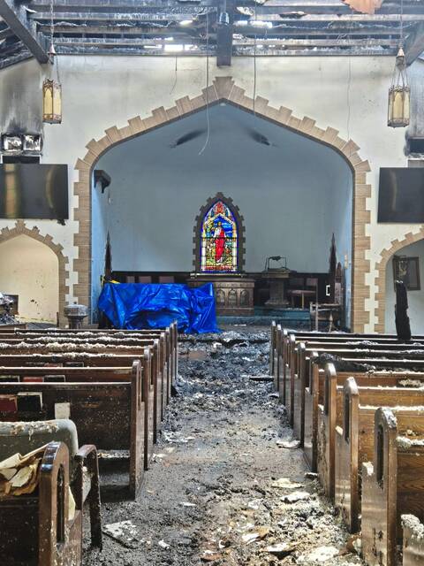 Indiana Township church leaders vow to rebuild after blaze destroys sanctuary