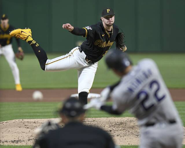 Paul Skenes masterful in striking out 10 in 8 scoreless innings as Pirates beat Rockies