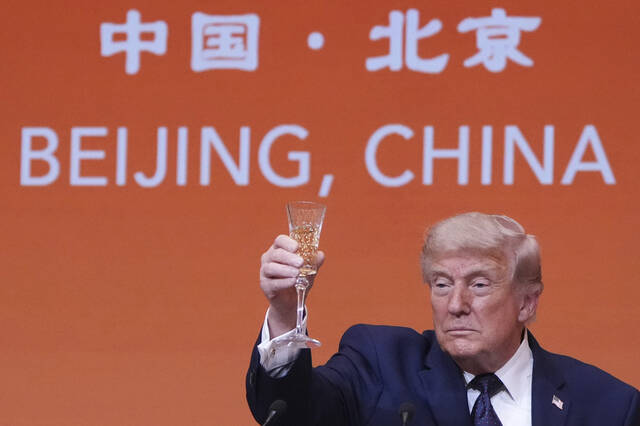 Trump insists US-China relations are in a good place despite differences as he wraps up Beijing trip