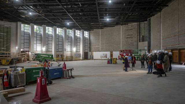 Reconstruction begins inside Tree of Life building