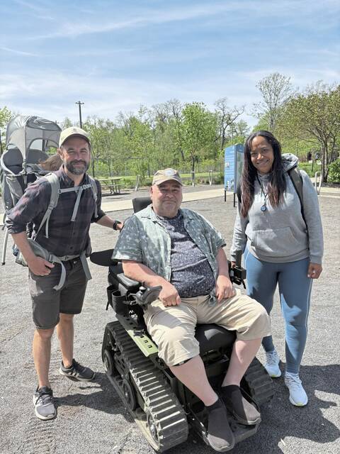 
			
				                                The Pittsburgh Parks Conservancy recently launched a program that allows people to rent all-terrain, electric-powered wheelchairs at Frick Park. (Courtesy of Pittsburgh Parks Conservancy)

			
		