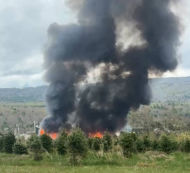 Maine lumber mill explosion injures at least 11 as firefighters respond to roaring blaze