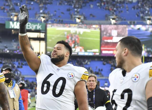 Steelers OL Dylan Cook embraces move to right tackle, even if it means more competition