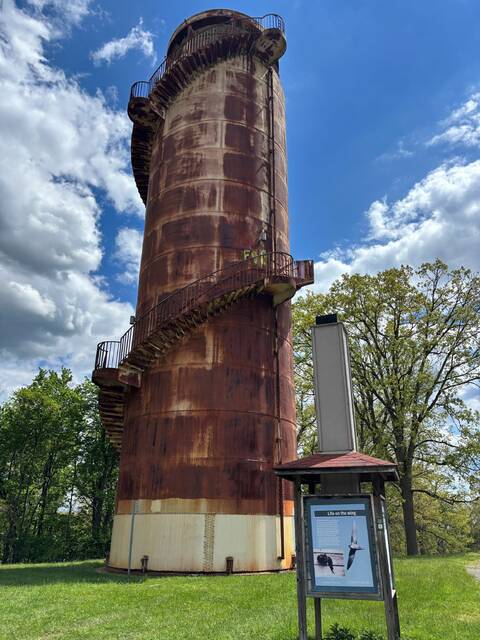 $3.2 million restoration of former water tower in North Park underway with possible 2027 opening