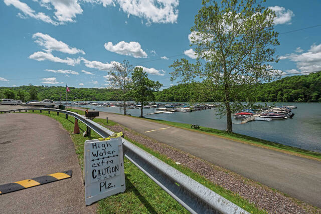 High water levels at Yough River Lake impede boaters