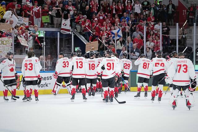Penguins’ Sidney Crosby, Parker Wotherspoon held pointless as Denmark stuns Canada