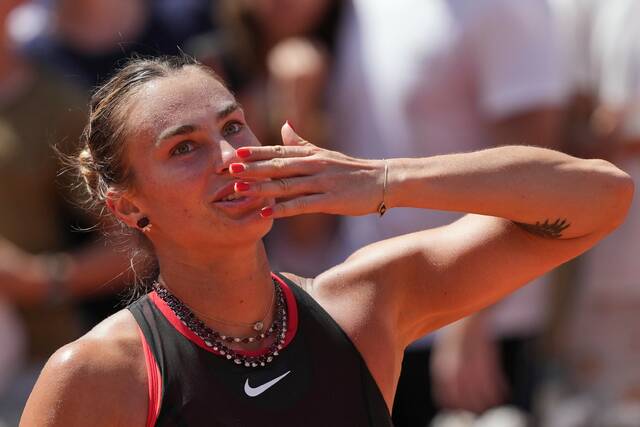 Sabalenka vs. Osaka to be 1st women’s night match at the French Open in 3 years